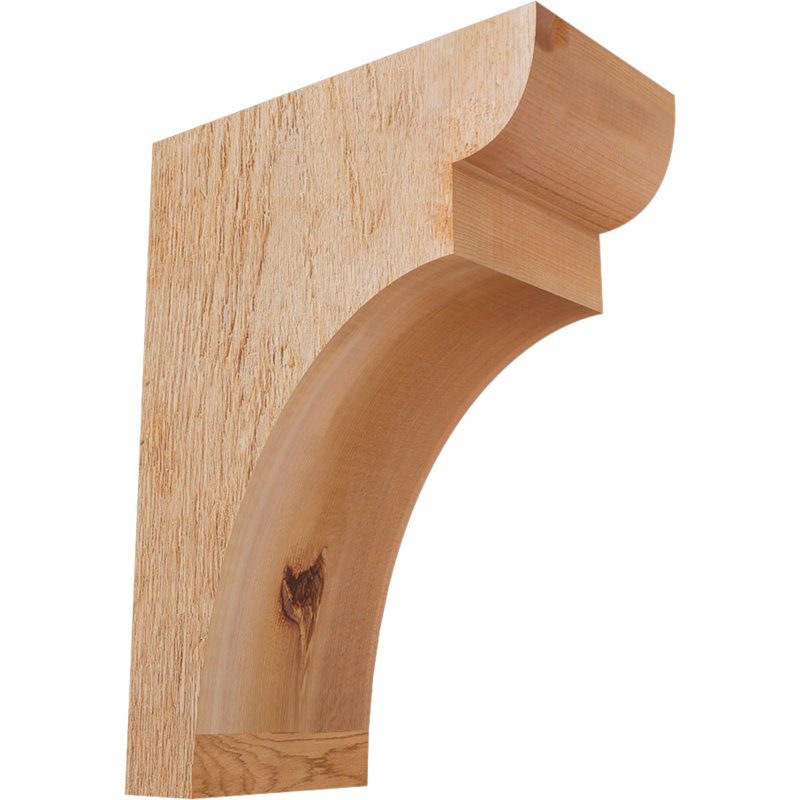 Yorktown Corbel, H 16 po x l 6 po x P 12 po, Cèdre rouge, Sciage brut