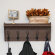 Solid Wood 5 - Hook Wall Mounted Coat Rack with Storage