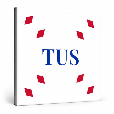 Tuscaloosa Luxury Diamond Monogram — Red White Blue
