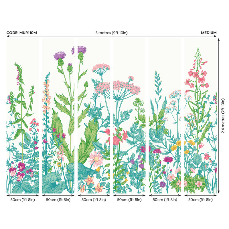Constableville Wall Mural, 240cm L x 300cm W