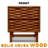 Gerrell Elara Solid Wood 2-Drawer Nightstand with Sculpted Front – Mid-Century Modern Bedside Table for Bedroom or Living Room, Walnut Finish-112747308