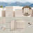 Guein Square Natural Marble Tray,Travertino Romano