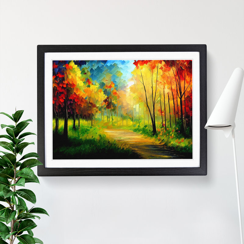 Magical Forest Vol.4 Abstract - Framed Print, Black, 46cm H x 64cm W x 2cm D
