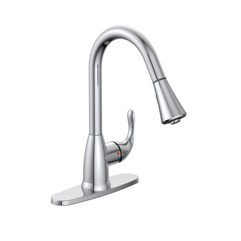 Vetta Pull Down Kitchen Faucet, Polished Chrome