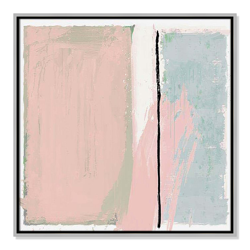 Estampe « Pastel Opulance » de Casa Fine Arts, Encadrement argenté, H 25,5 po x l 25,5 po x P 2 po
