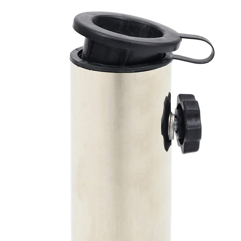 Porte-parapluies d'extérieur compact en acier inoxydable