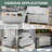 60" W x 24" D x 33.5" Stainless Steel Utility Sink with Cabinet – Heavy-Duty Kitchen & Outdoor Workstation with Faucet & Storage Shelf-122918943-122918948-122918949