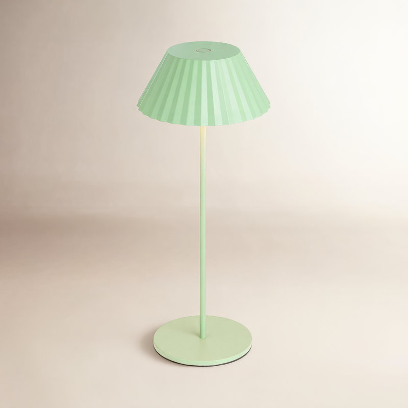Zola LED Standard Table Lamp, Sage Green