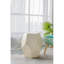 Tabouret Capiz 18 po x 18 po x 21 po, crème / jaune