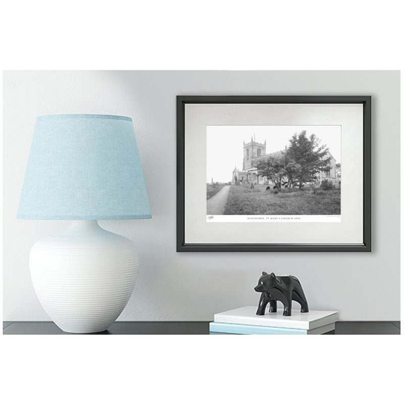 Winthorpe, St Mary's Church 1890 by Francis Frith - Single Picture Frame Print, 40cm H x 50cm W x 2.3cm D