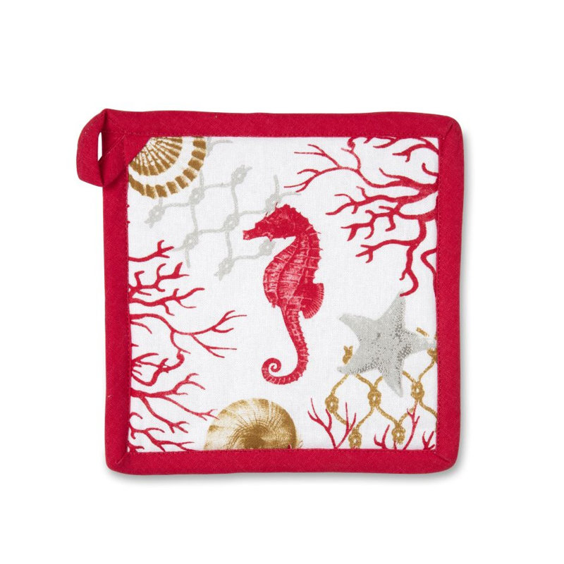 Excelsa Coral Cotton Potholder
