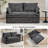 Sofa Bed, Convertible Sleeper Sofa Couch-1840371794