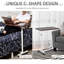C Table and Wheel Side Table