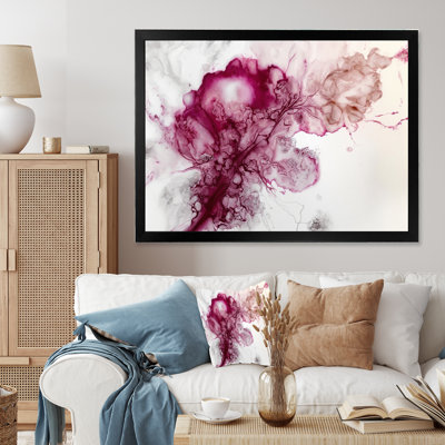 «Viva Magenta Secret Wispers II», reproduction sur toile