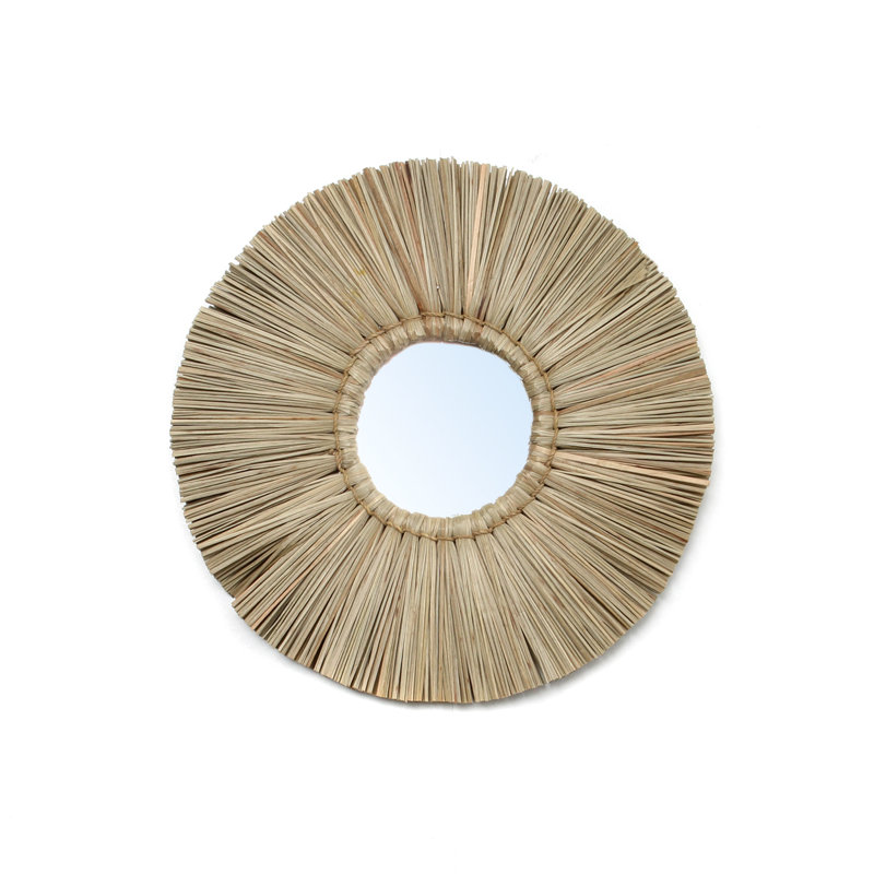 Alang Shell Flat Mirror, Natural