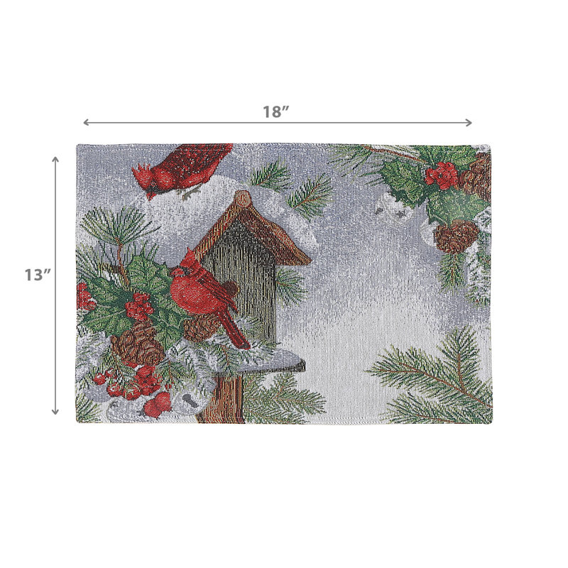 Napperon Tapisserie 13 "x 18" Cardinal