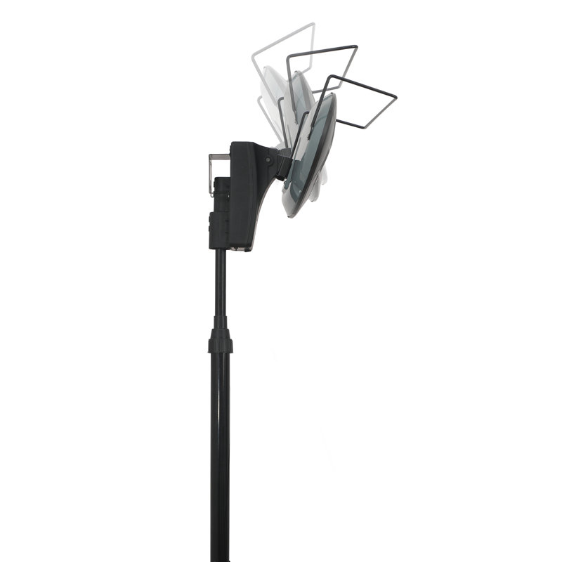 BLACK+DECKER Black Electric Patio Heater with Adjustable Tilt