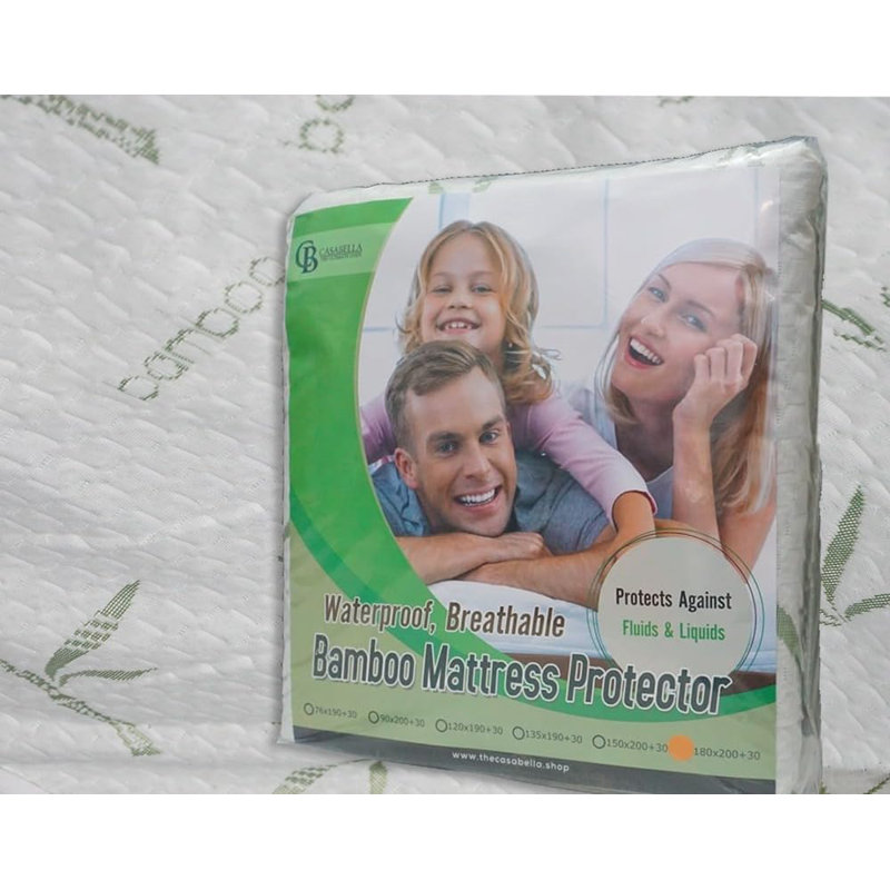 Waterproof Fitted Mattress Protector Case Pack, Small Double (120 x 190 cm)