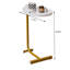 Brown C-Shaped Side Table, Small Sofa Table For Living Room-698011124