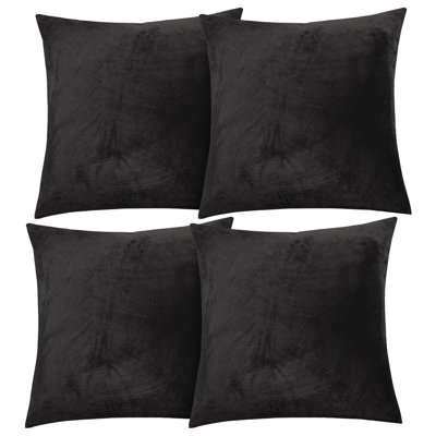 Aspire Homeware Square Plain Velvet Scatter Cushion Cover