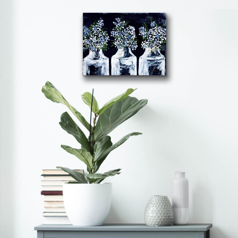 Art mural en verre «Florals in Glass» par Yvette St. Amant, H 12 po x l 16 po x P 0,13 po
