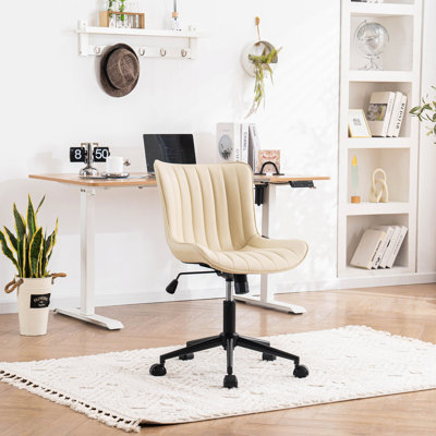 Brionni Leather Swivel Task Chair with Casters