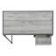 Bureau d'ordinateur, bureau personnel, ordinateur portable, tiroir de rangement, L 42 po, travail, stratifié, métal, contemporain, moderne-261411728
