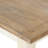 Prato Two-Tone Wood Upholstered Dining Bench, Antique White And Distressed Oak