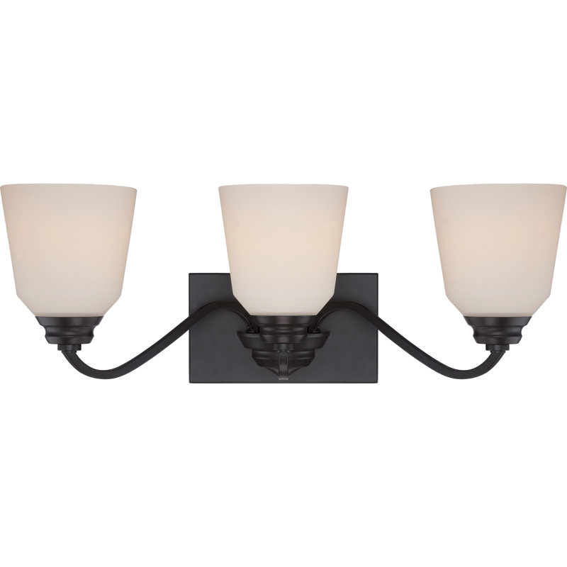 Hardiman 3 - Light Dimmable Vanity Light, Mahogany Bronze