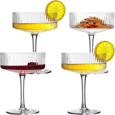 Ensemble de 4 verres à cocktail Martini