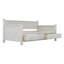 Lit de jour simple avec 2 grands tiroirs Rhonnie, structure en forme de X-640994337