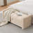 Teddy Storage Bench with Thick Cushions and Tufted Flip Top,with 2 Pillows-130049204