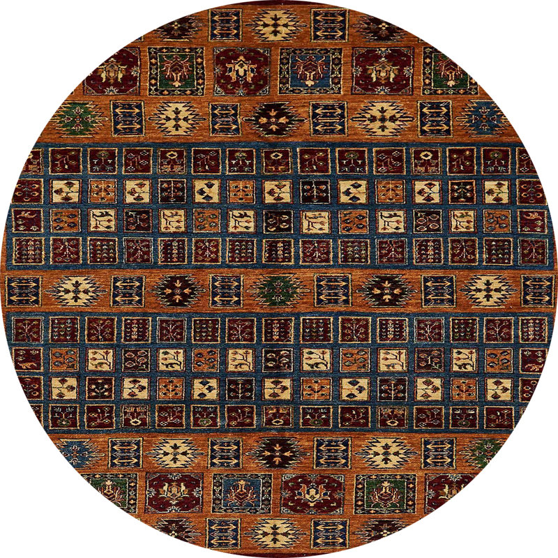 Tapis abstrait moderne 622, Rond 6 pi