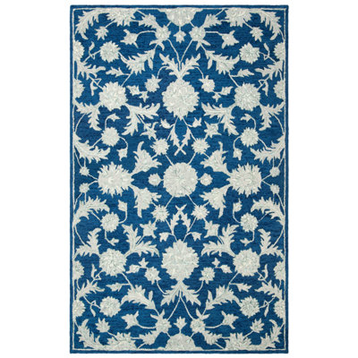 Cryal Hand Tufted Wool And Cotton With Latex Floral Rug