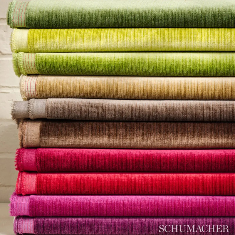 Antique Strie Velvet Fabric, Fuchsia