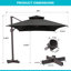Antony 153" X 116" Rectangular Cantilever Umbrella, Weighted Base Does Not Include-699757917