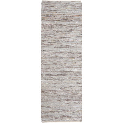 Jazz Hand Loomed Area Rug in Silver/Gray
