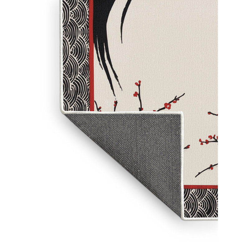 Tapis Scarlet Strokes, Rectangulaire 3 pi x 5 pi