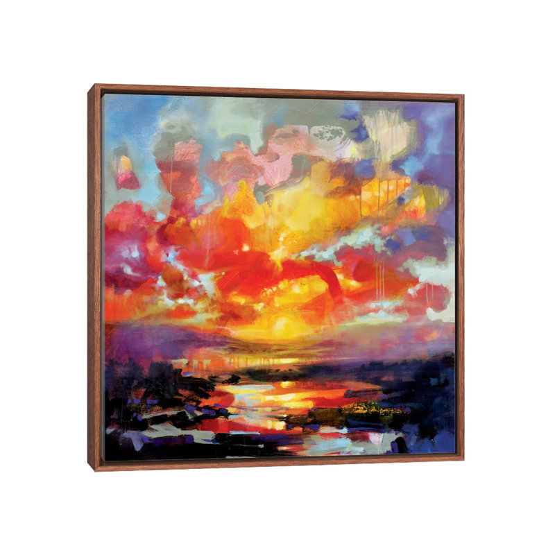 Emerging, 18" H x 18" W x 1.5" D, Classic Brown Wood Framed Canvas, No Mat