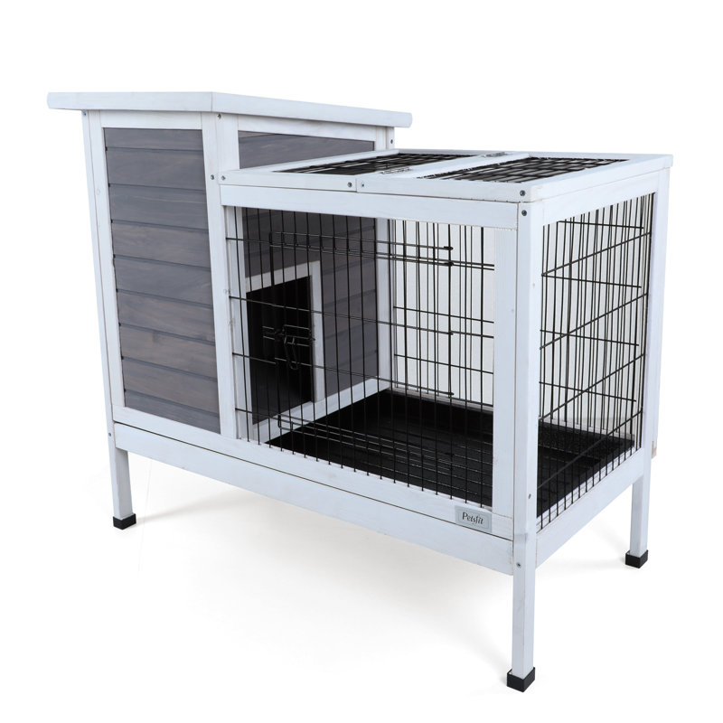 Cage pour lapin Ceevah, gris