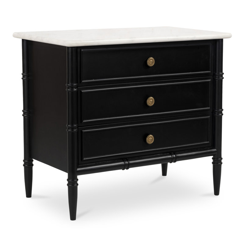 Berlin 3 Drawer Nightstand