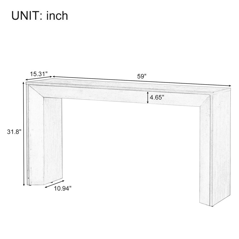 Console - Placage de bois de qualité polyvalent pour les intérieurs et la durabilité, Black