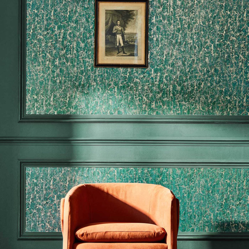 Moresque Glaze Wallpaper, Huntsmans Green