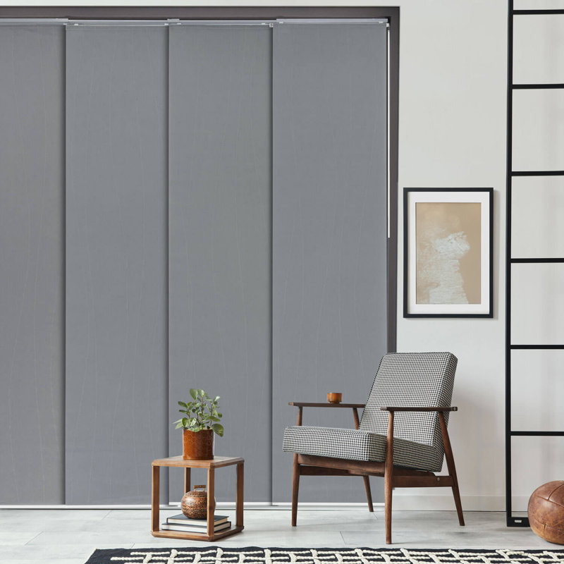 Semi Sheer Vertical Blind, Grey