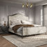 Lalia Modern Hammered Metal 2-Piece Bedroom Set