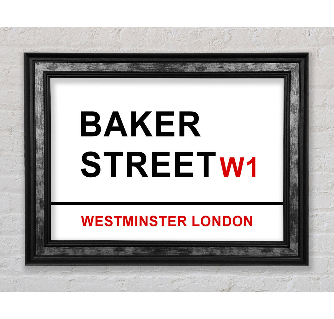 Baker Street Signs Gerahmter Druck