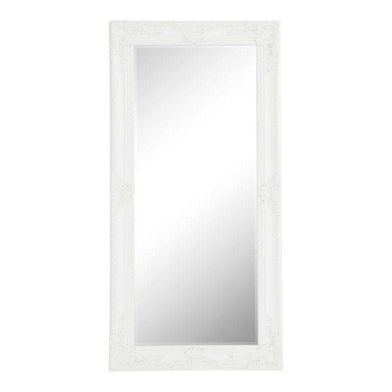 Boyers Flat Mirror, Cream, 170cm H x 84cm W x 3.5 cm D