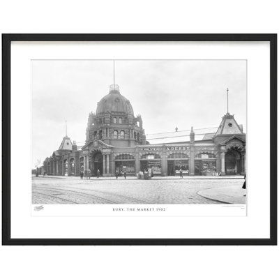 Bury, The Market 1902 by Francis Frith - Single Picture Frame Print