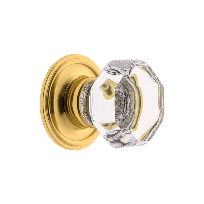 Chambord Geometric Knob, Lifetime Brass