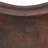 67" Hammered Copper Double Slipper Bathtub